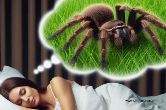 Sonho com aranha caranguejeira grande e peluda